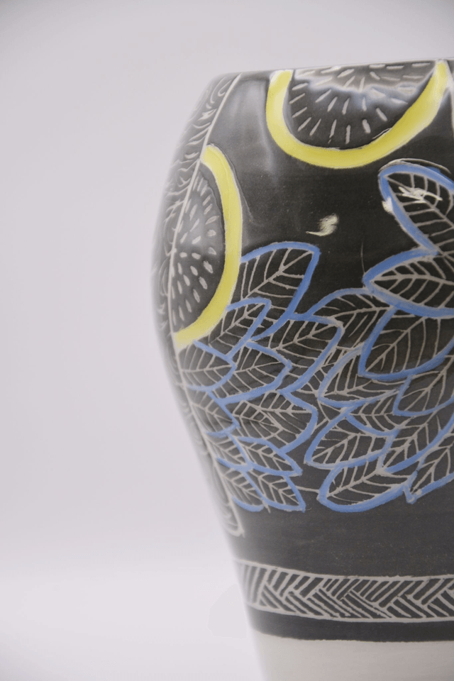 Vase "forêt en automne"