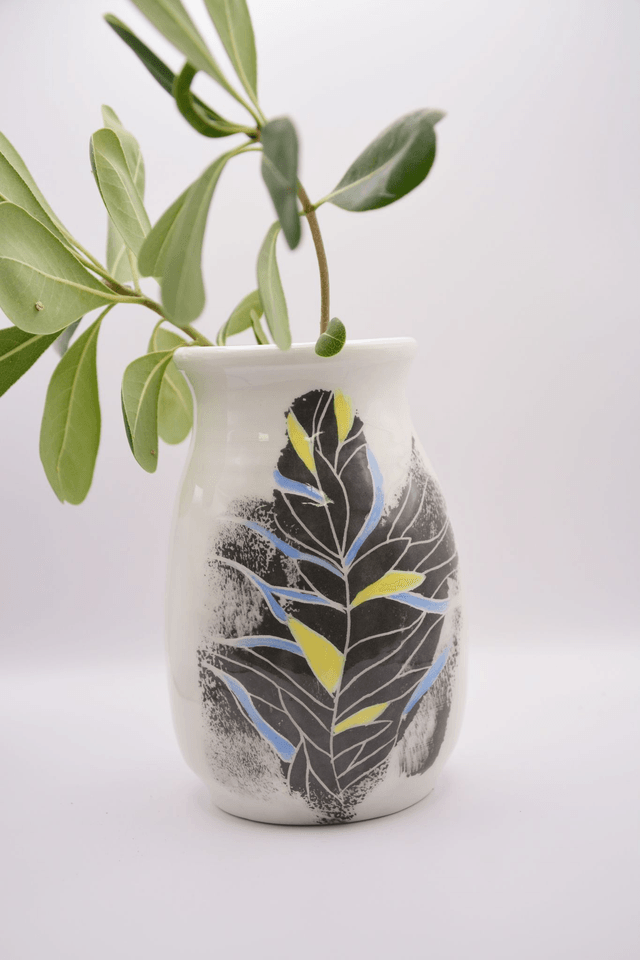 Vase motif fleural