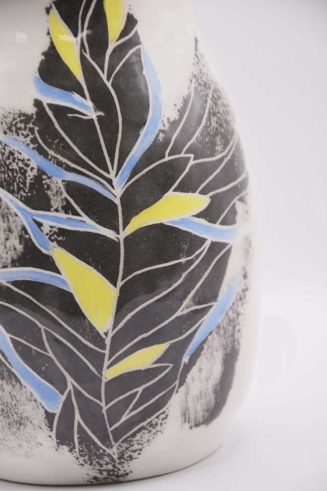 Vase motif fleural