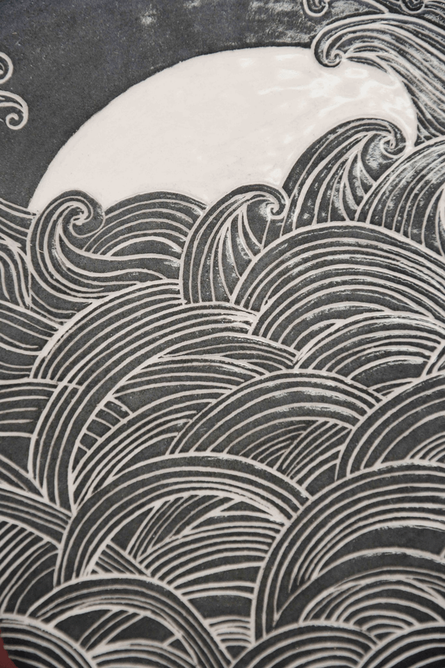 Dessous de plat vagues