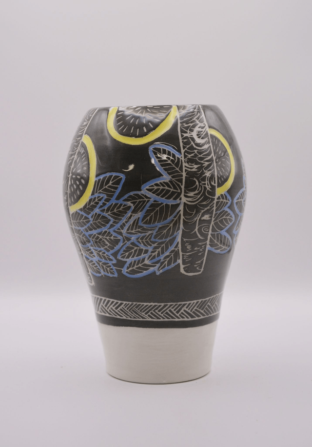 Vase "forêt en automne"