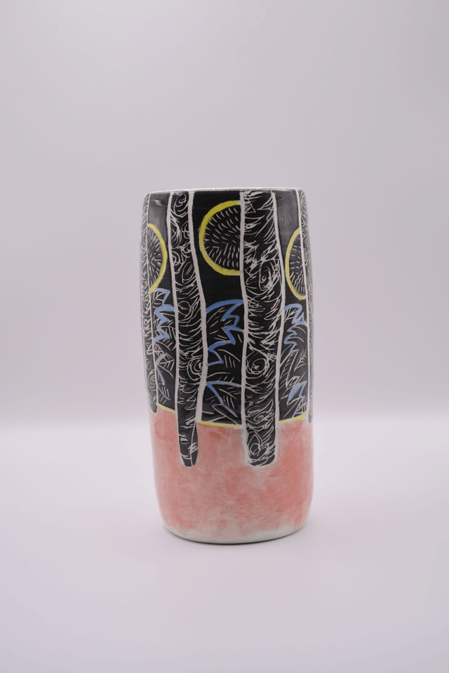 Vase forêt en hiver