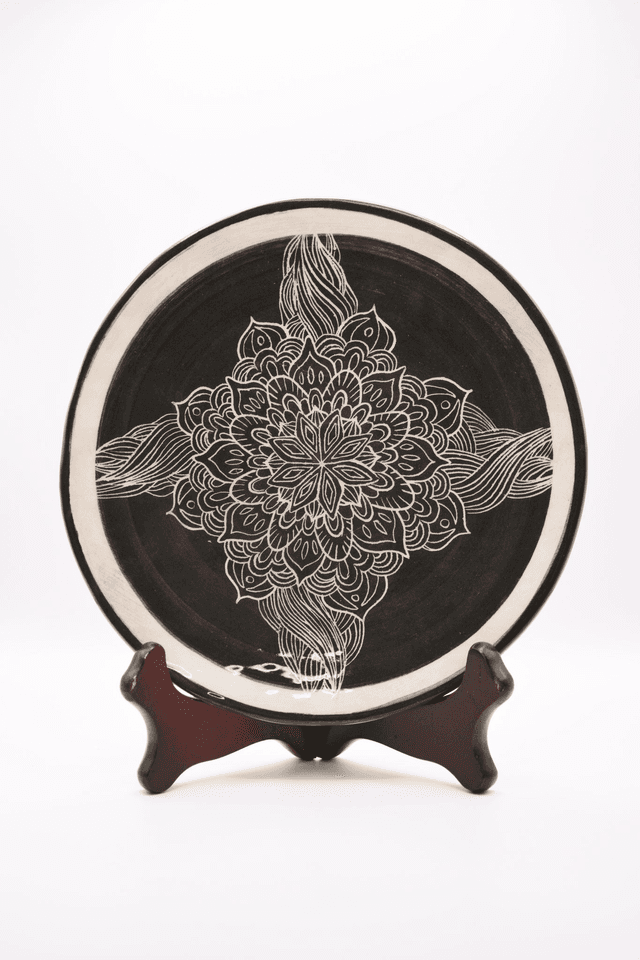 Assiette Mandala tourbillon
