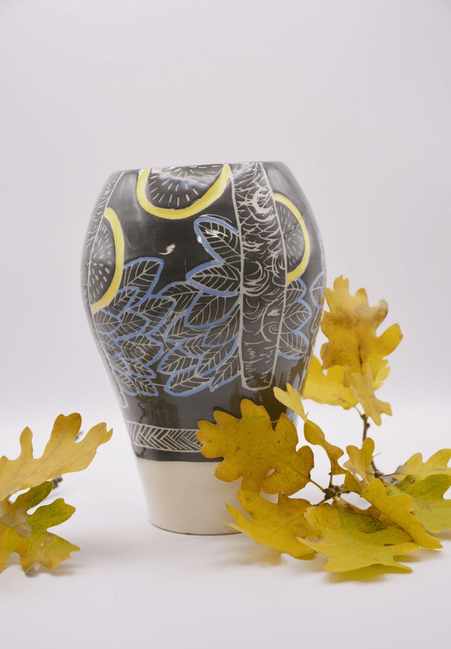 Vase &quot;forêt en automne&quot;